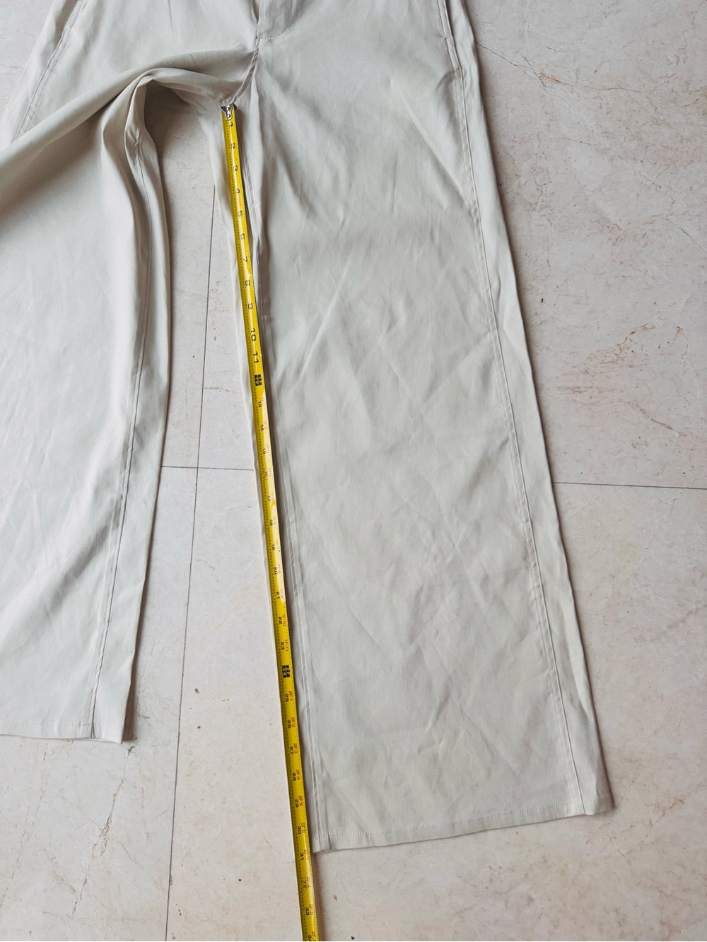 Rag & Bone Serena Linen Blend High Rise Tan Trouser Pants size 2 - Picture 9 of 10